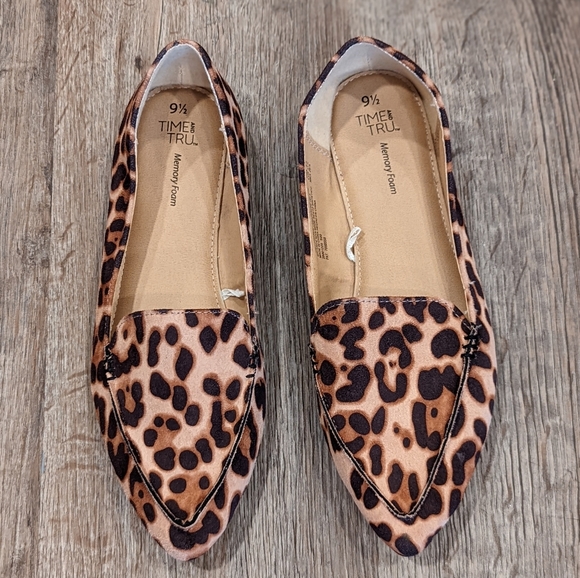 Time and Tru Shoes - Leopard print Slip-on Shoes